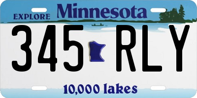 MN license plate 345RLY