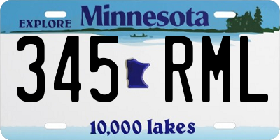 MN license plate 345RML
