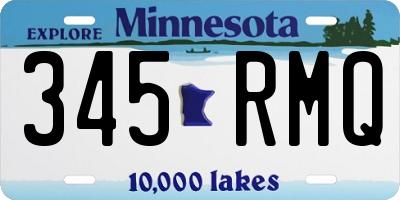 MN license plate 345RMQ