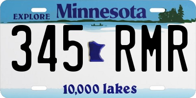 MN license plate 345RMR