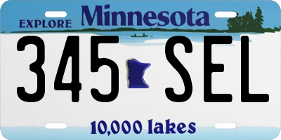 MN license plate 345SEL