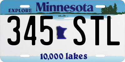 MN license plate 345STL