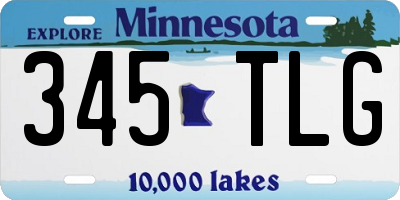 MN license plate 345TLG