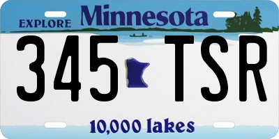 MN license plate 345TSR