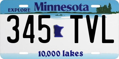 MN license plate 345TVL