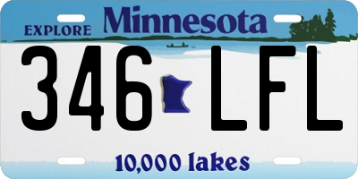MN license plate 346LFL