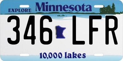 MN license plate 346LFR