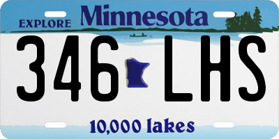MN license plate 346LHS
