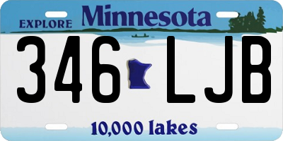 MN license plate 346LJB