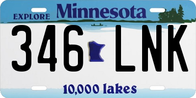 MN license plate 346LNK
