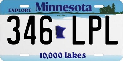 MN license plate 346LPL