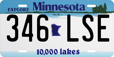 MN license plate 346LSE