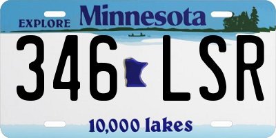 MN license plate 346LSR