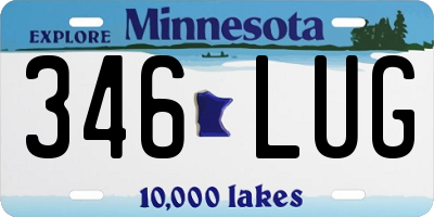 MN license plate 346LUG