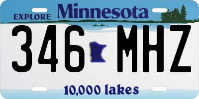MN license plate 346MHZ