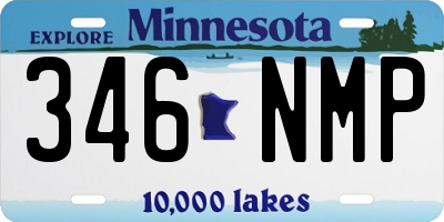 MN license plate 346NMP
