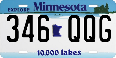 MN license plate 346QQG