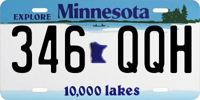 MN license plate 346QQH