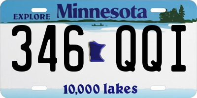 MN license plate 346QQI