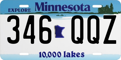 MN license plate 346QQZ
