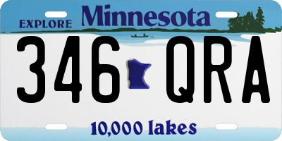MN license plate 346QRA