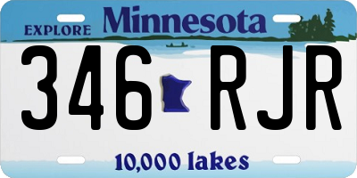MN license plate 346RJR