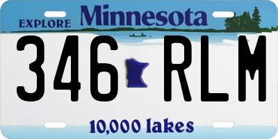 MN license plate 346RLM