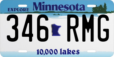 MN license plate 346RMG