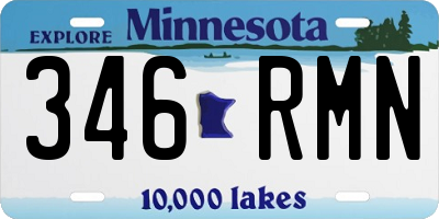 MN license plate 346RMN