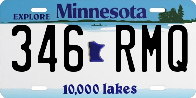 MN license plate 346RMQ