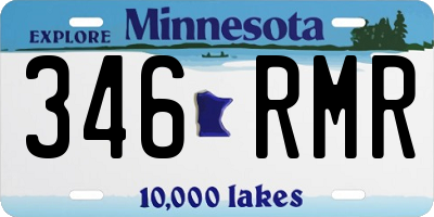 MN license plate 346RMR