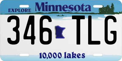MN license plate 346TLG