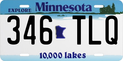 MN license plate 346TLQ