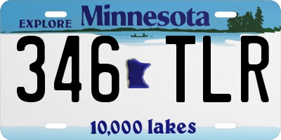 MN license plate 346TLR