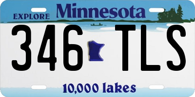 MN license plate 346TLS