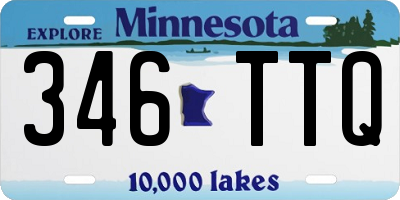 MN license plate 346TTQ