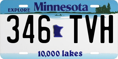 MN license plate 346TVH