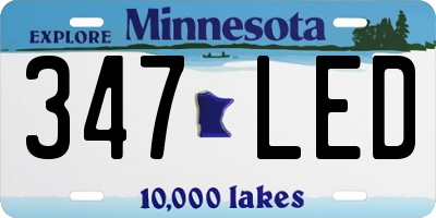 MN license plate 347LED
