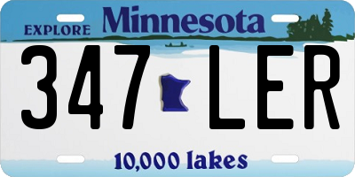 MN license plate 347LER