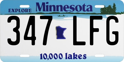 MN license plate 347LFG