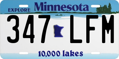 MN license plate 347LFM