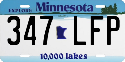 MN license plate 347LFP