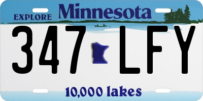 MN license plate 347LFY