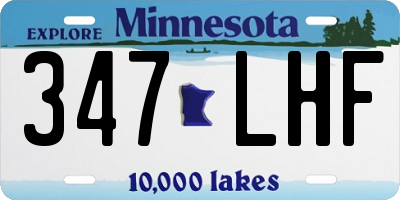 MN license plate 347LHF