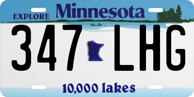 MN license plate 347LHG