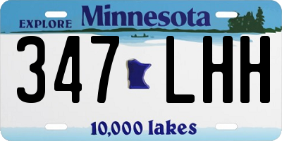 MN license plate 347LHH
