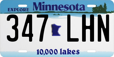 MN license plate 347LHN