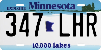 MN license plate 347LHR