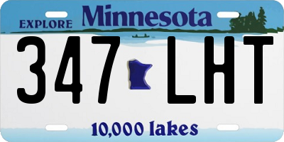 MN license plate 347LHT
