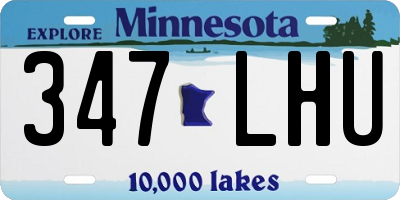 MN license plate 347LHU